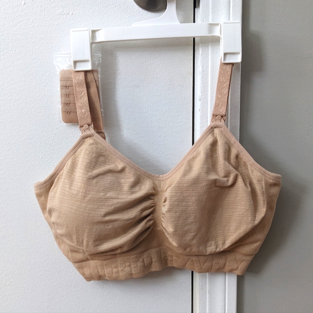 Kindred Bravely Sublime Hands-Free Pumping & Nursing Bra, Medium, Busty, Beige